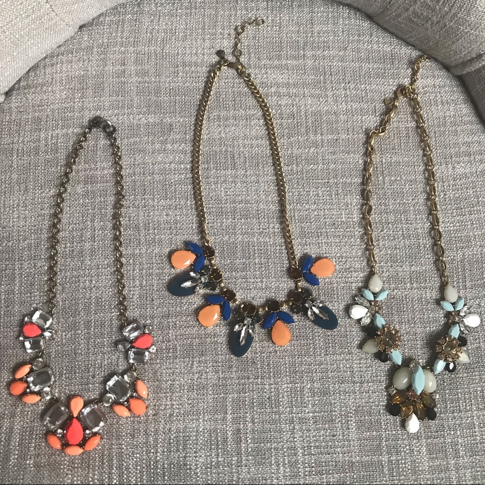 J. Crew Fashion Statement Necklaces - set of 3